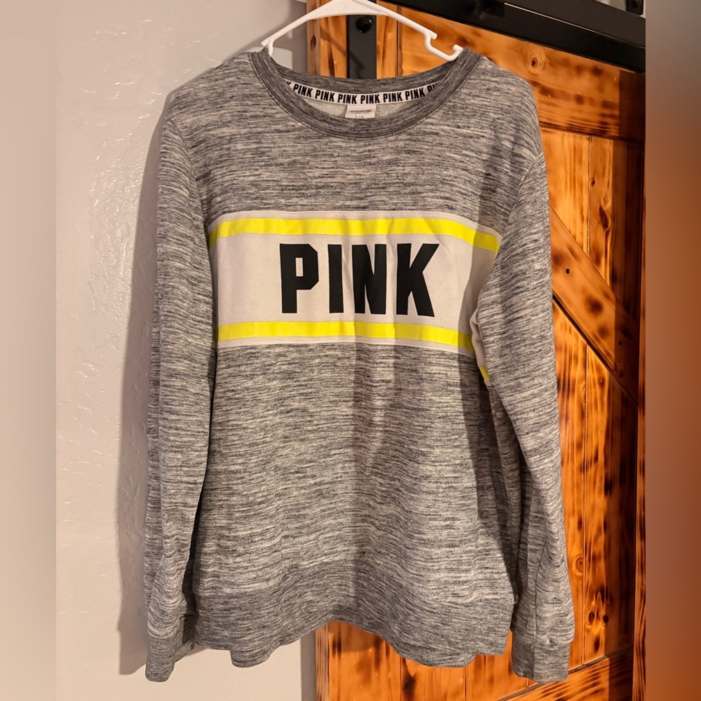PINK Victoria's Secret Heather Gray Crewneck Sweater